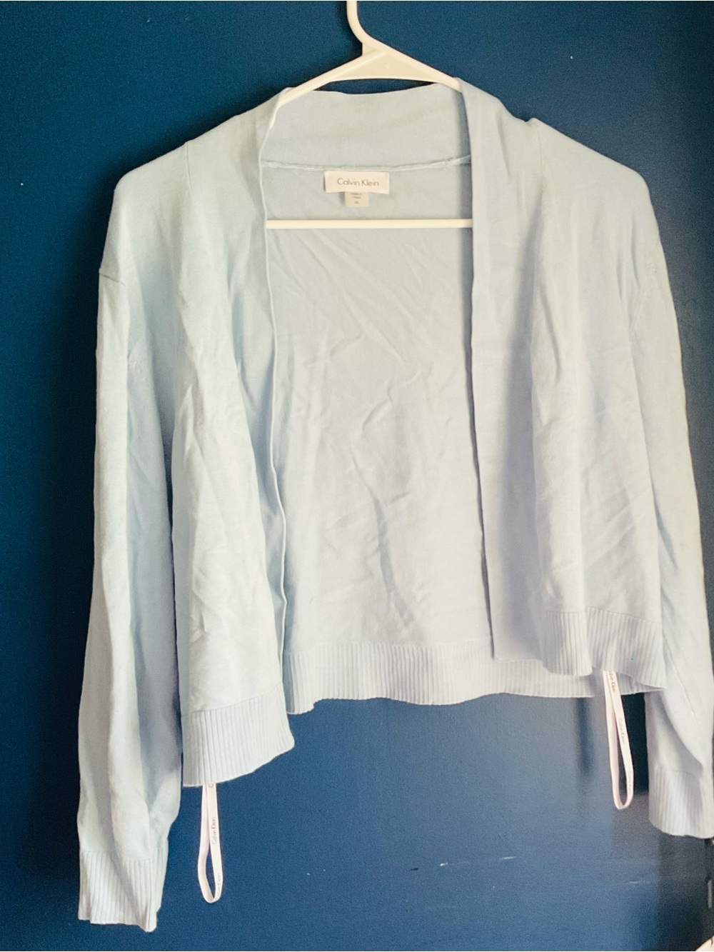 Calvin Klein Pale Blue Knit Cardigan